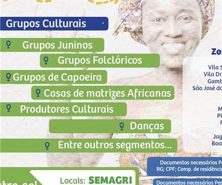 Prefeitura abre inscrições para mapeamento cultural
