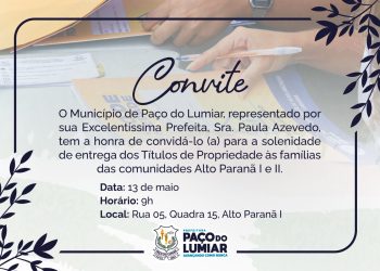 Centenas de famílias terão imóveis regularizados em Paço do Lumiar