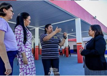 PAÇO DO LUMIAR: Prefeita Paula Azevedo inspeciona obras de modernização na Base Descentralizada do SAMU