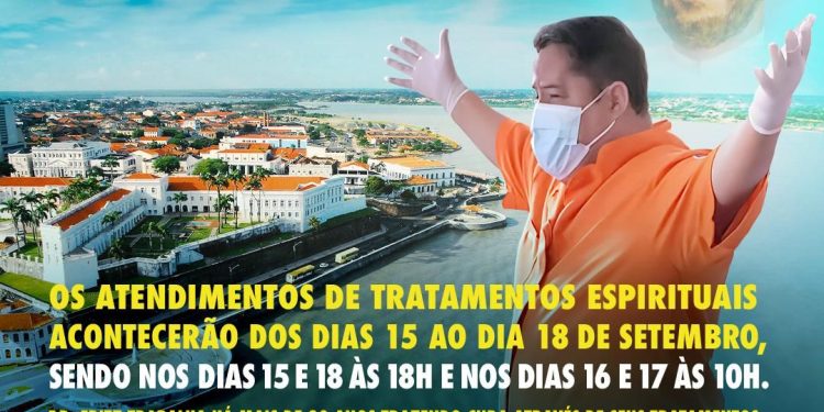 Mestre Aran, médium que recebe o Espírito de Luz do Dr Fritz há 26 anos estará de volta à São Luís