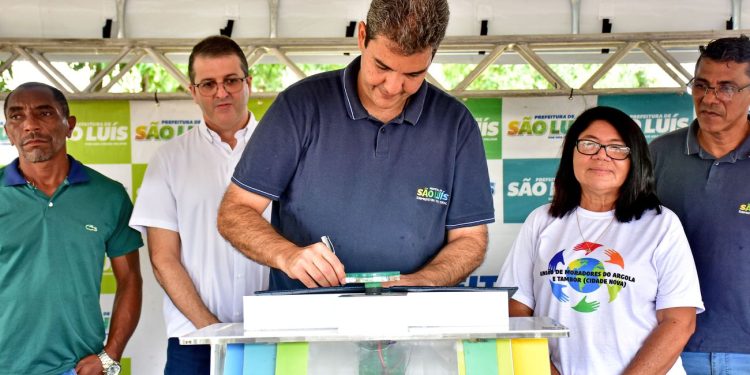 Prefeito Eduardo Braide inicia obras de asfaltamento e construção de praça na comunidade Argola e Tambor, região do Gapara