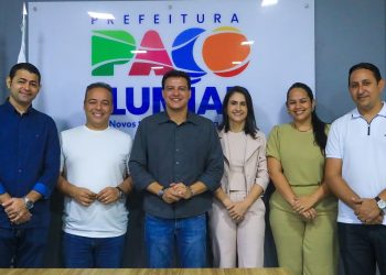 Fred Campos recebe Vice-Governador Felipe Camarão em Visita Nova Sede Administrativa de Paço do Lumiar
