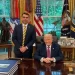 Flávio Bolsonaro intensifica agenda internacional e se reúne com Donald Trump na Casa Branca