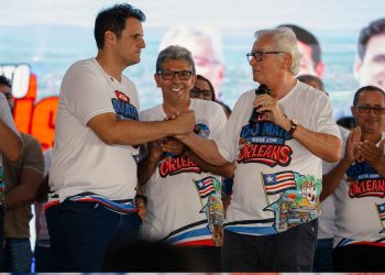 Orleans Brandão mobiliza apoiadores em Lagoa do Mato ao lado de Arnaldo Melo e Vinícius Ferro